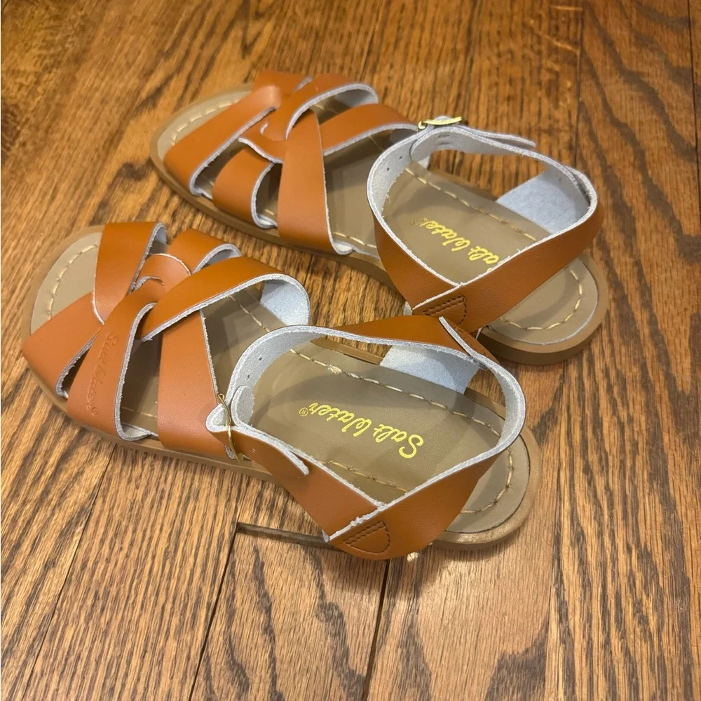 Kids Hoy Salt Water Sandals - Brown Size 3 EUC - Picture 5 of 5